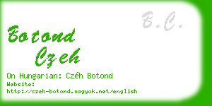 botond czeh business card
