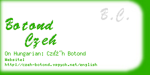 botond czeh business card